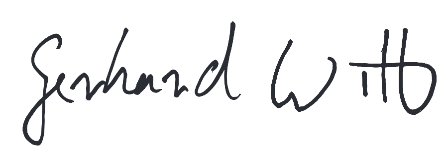 Unterschrift Gerhard Witt